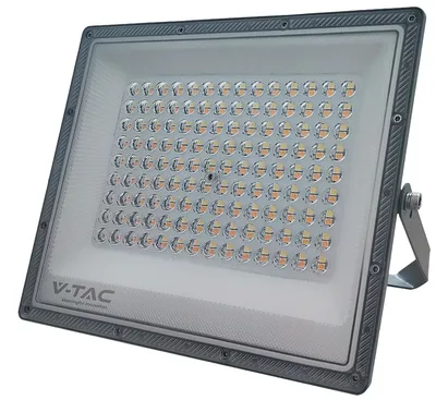 V-TAC LED-Fluter, VT-44050, EEK: F, 100 W, 8150 lm, CCT, IP65, grau