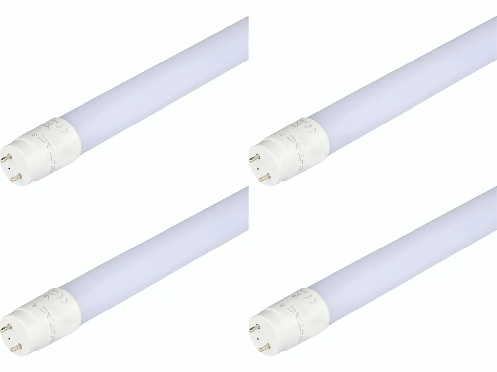 V-TAC LED-Röhre VT-1577, T8, G13, EEK: F, 20 W, 2100 lm, 4000 K, 1500 mm, 4 Stück