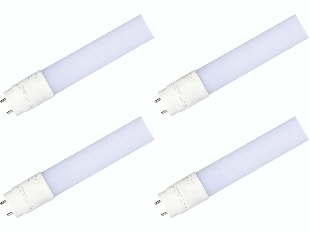 V-TAC LED-Röhre VT-9077, T8, G13, EEK: F, 14 W, 1400 lm, 4000 K, 900 mm, 4 Stück