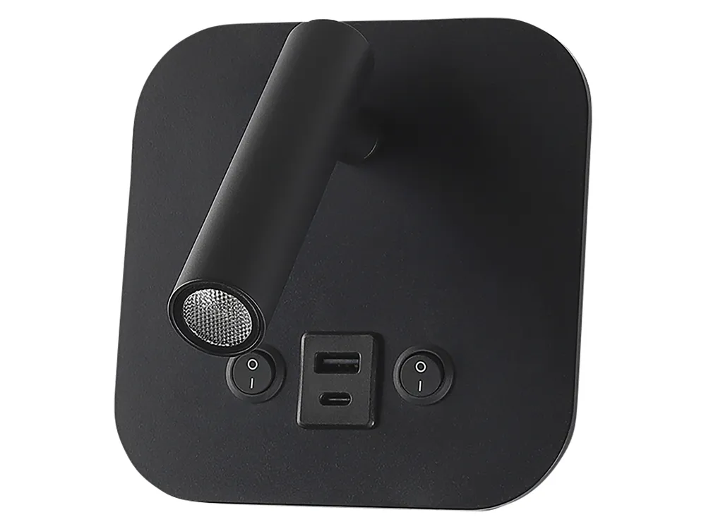 V-TAC LED-Wandleuchte VT-80068, 8W, 3000K, EEK: F, CREE Chip, 830lm, IP20, schwarz