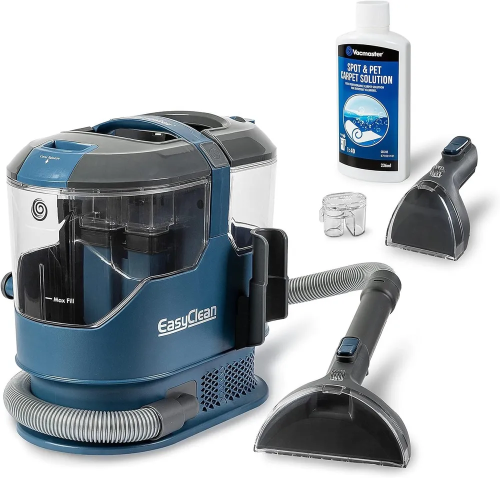 Vacmaster Wasch-Sauger Teppichreiniger, Fleckenreiniger, Dual-Tank-Technologie, 800W, 800 W, beutellos, Starke Saugkraft, für Teppiche, Vorleger, Polster, Treppen und Autos