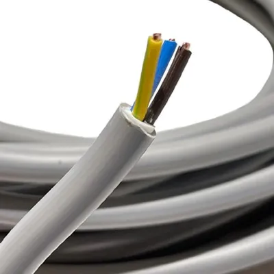 VaGo-Tools Mantelleitung NYM-J 3 x 1,5 - 10m grau Kabel Stromkabel, NYM-J, NYM-J