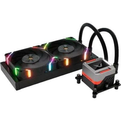 Valkyrie Syn 240 Flüssigkeitskühlung 2 Lüfter 240mm ARGB LCD Leistungsstark