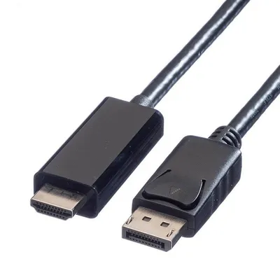 Adapterkabel VALUE 11.99.5785 DisplayPort 1.2 auf HDMI 1 m Schwarz