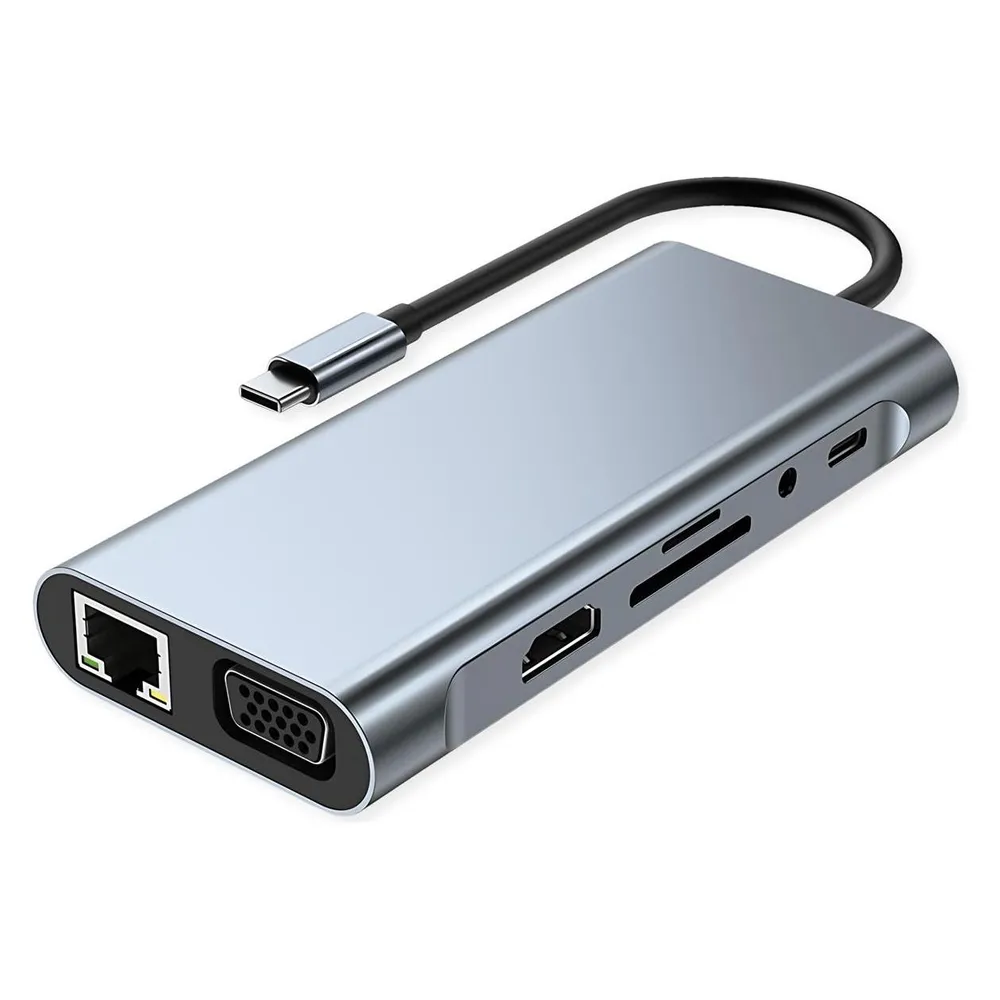 Docking Station Value 11-in-1 USB-C 11 Ports VGA Gigabit Ethernet 100W