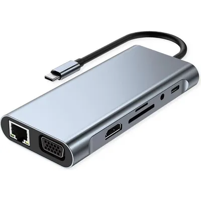 Docking Station Value 11-in-1 USB-C 11 Ports VGA Gigabit Ethernet 100W