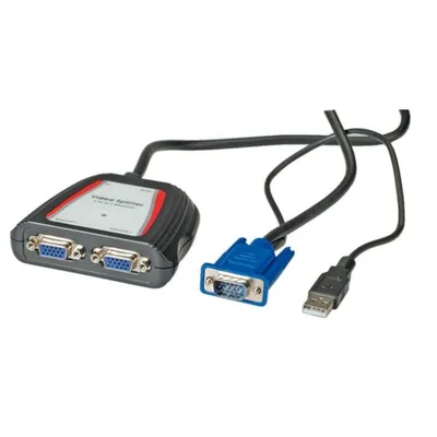 VGA-Video-Splitter Value 2 Ausgänge 250 MHz 0,65 m 1920 x 1440