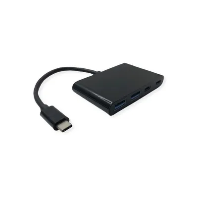 Hub Value 4 Ports 1000 Mbit/s Modell 14.99.5041 Aluminium Schwarz