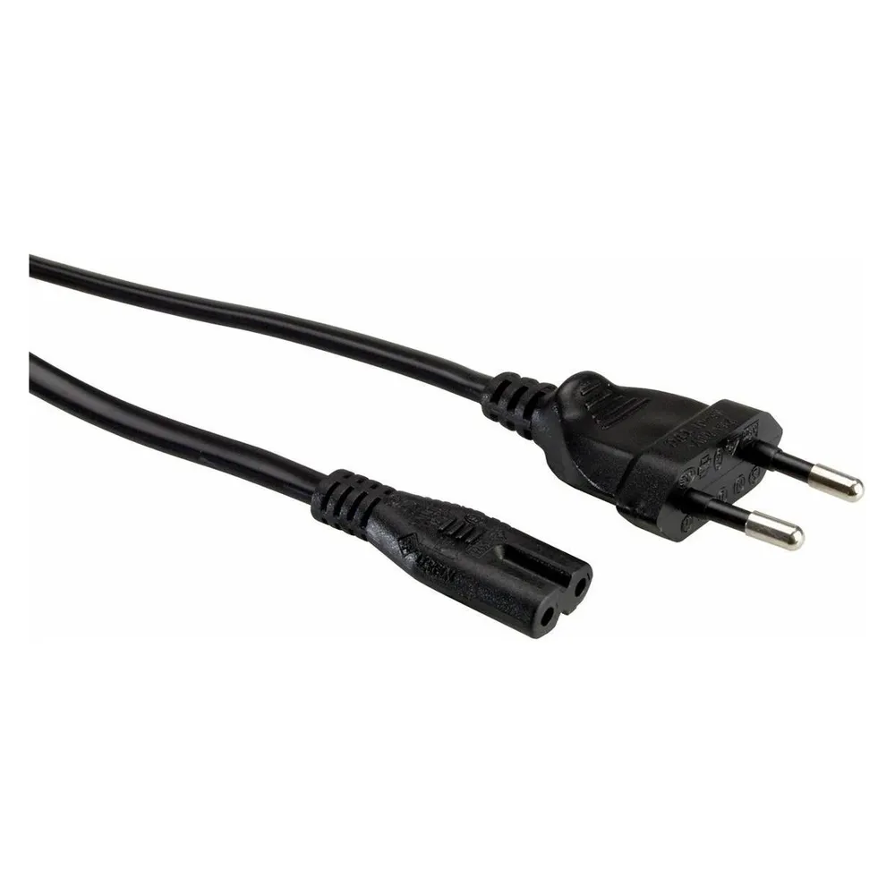 Value Netzkabel Euro-Flachstecker auf C7 (1 m)