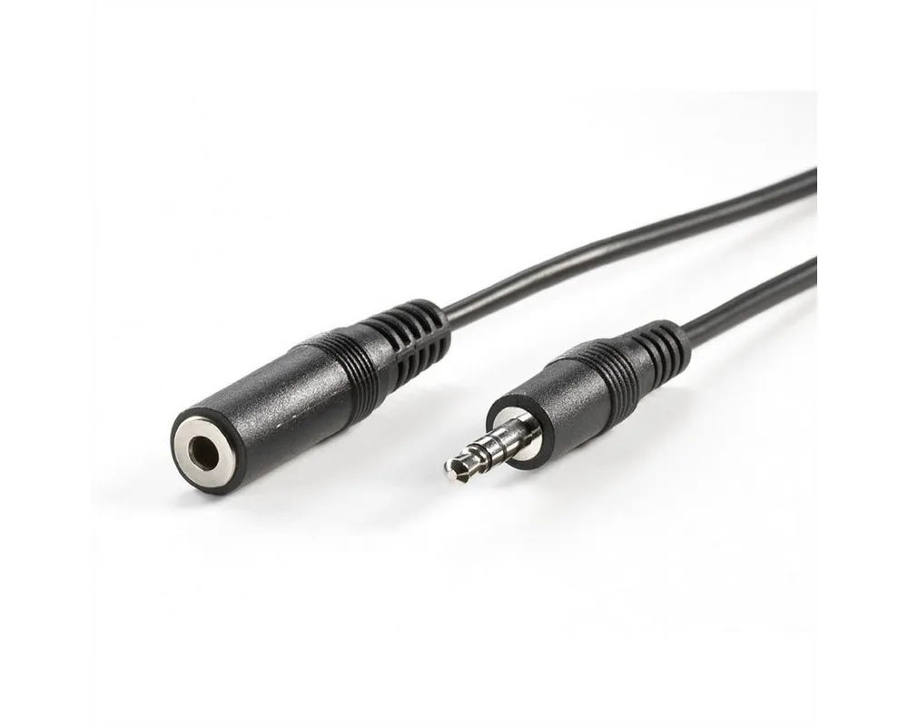 VALUE 3,5mm Verlängerungskabel ST / BU Audio-Kabel, Klinke 3,5 mm, 3-polig Stereo (Mini-Klinke) Männlich (Stecker), Klinke 3,5 mm, 3-polig Stereo (Mini-Klinke) Weiblich (Buchse) (200.0 cm)