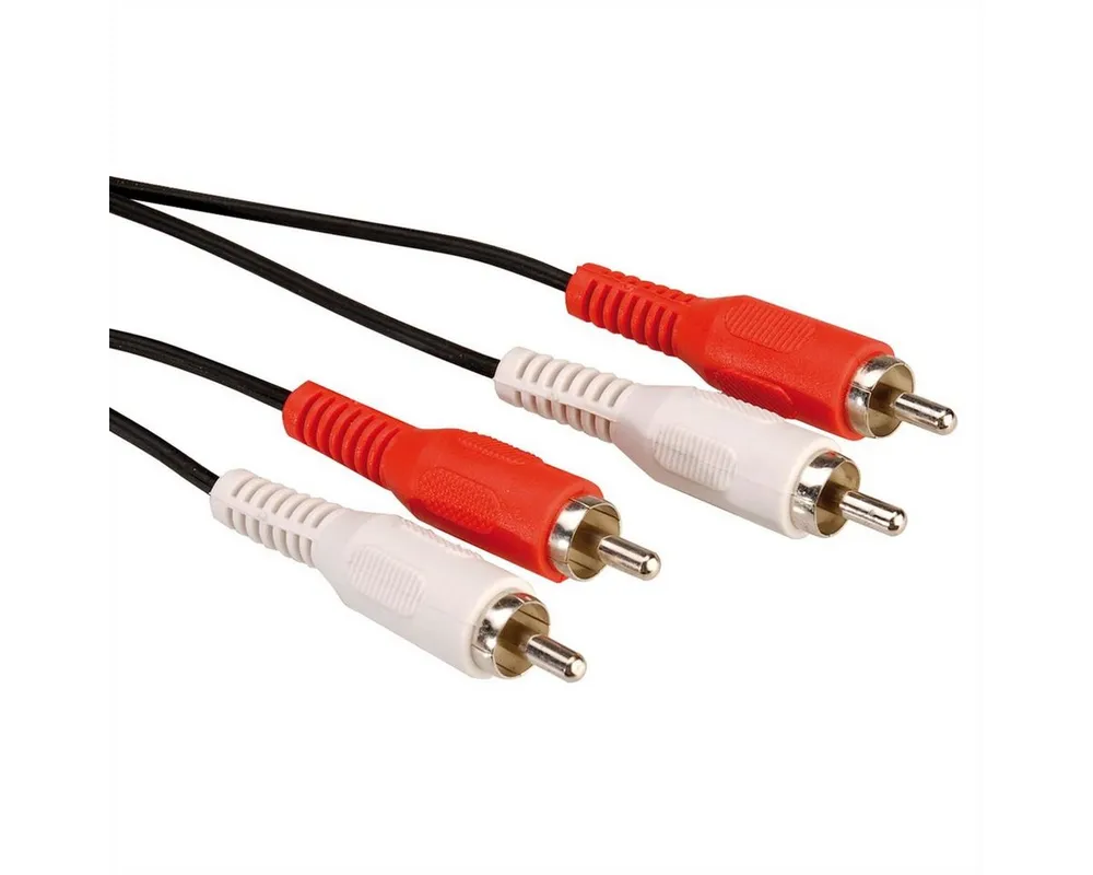VALUE Cinch-Verbindungskabel duplex ST/ST Audio-Kabel, Cinch (RCA) Männlich (Stecker), Cinch (RCA) Männlich (Stecker) (250.0 cm)