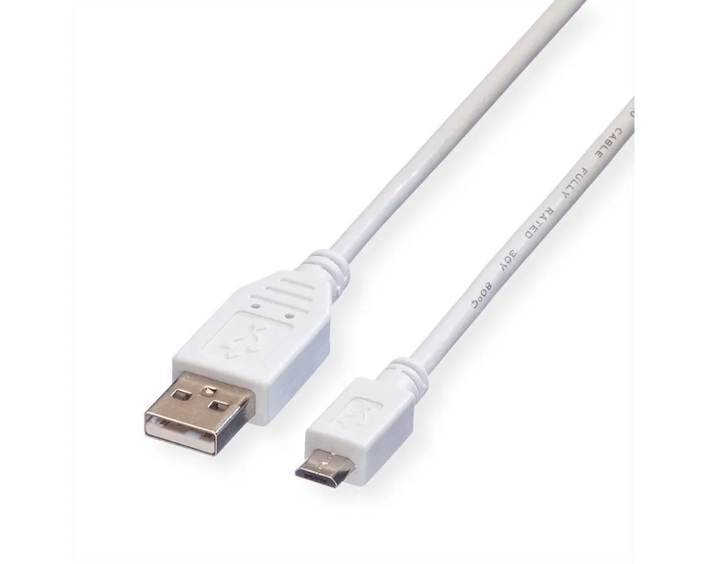 VALUE USB 2.0 Kabel USB-Kabel, USB 2.0 Typ A Männlich (Stecker), USB 2.0 Typ Micro B Männlich (Stecker) (300.0 cm), USB A ST - Micro USB B ST