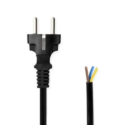 Stromkabel für Bügeleisen 3 m Schwarz H07RN-F 3x1.5 mm 10A 250V