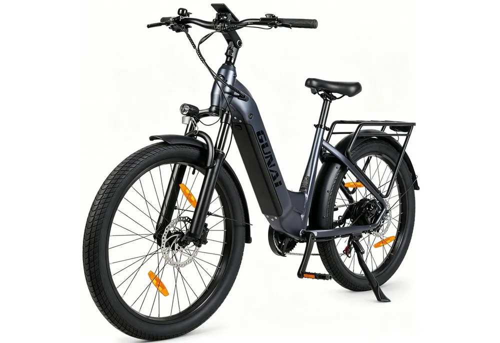 Vankel E-Bike Cityrad 26”×3,0 Zoll E-Fahrrad Damen u. Herren 720 WH Pedelec 48V 15AH 120 km, Kettenschaltung, Heckmotor, 720 Wh, (Beleuchtungsset mit Batterieladegerät, Batterieschlüssel, Werkzeug), Fat Mountain LG Akku All-Terrain Elektrofahrrad mit Drehmomentsensor