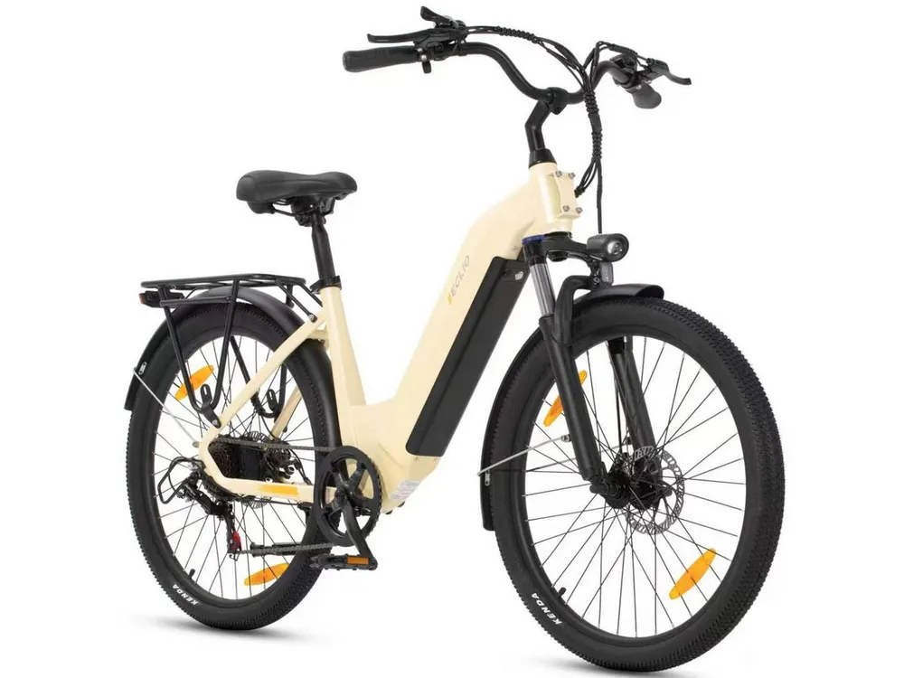 Vankel E-Bike Cityrad e bike für herren 26 zoll 18.2AH 36V 655WH damen 120km Elektrofahrrad, Kettenschaltung, Heckmotor, 655 Wh, (Beleuchtungsset mit Batterieladegerät, Batterieschlüssel, Werkzeug), Komfortables Stadtrad mit Scheibenbremsen & 26" Bereifung für Pendler