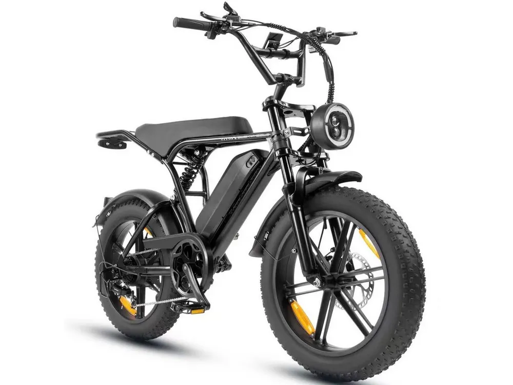 Vankel E-Bike Cityrad E6-2.0 Elektrofahrrad 20” x 4 Damen u. Herren Pedelec 720Wh Max.108KM, Kettenschaltung, Heckmotor, 720 Wh, Pedelec, Elektrofahrrad E-Mountainbike für Erwachsene, E-bikes