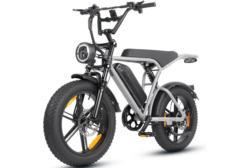 Vankel E-Bike Cityrad E6-2.0 Elektrofahrrad 20” x 4 Damen u. Herren Pedelec 720Wh Max.108KM, Kettenschaltung, Heckmotor, 720 Wh, Pedelec, Elektrofahrrad E-Mountainbike für Erwachsene, E-bikes