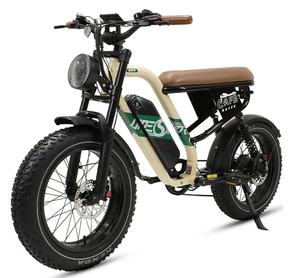 Vankel E-Bike Cityrad herren Elektrofahrrad 648WH cityrad 20×4.0 Zoll damen 13.5AH 65Nm, Kettenschaltung, Heckmotor, 648 Wh, Retro E-Fatbike mit hydraulischen Scheibenbremse