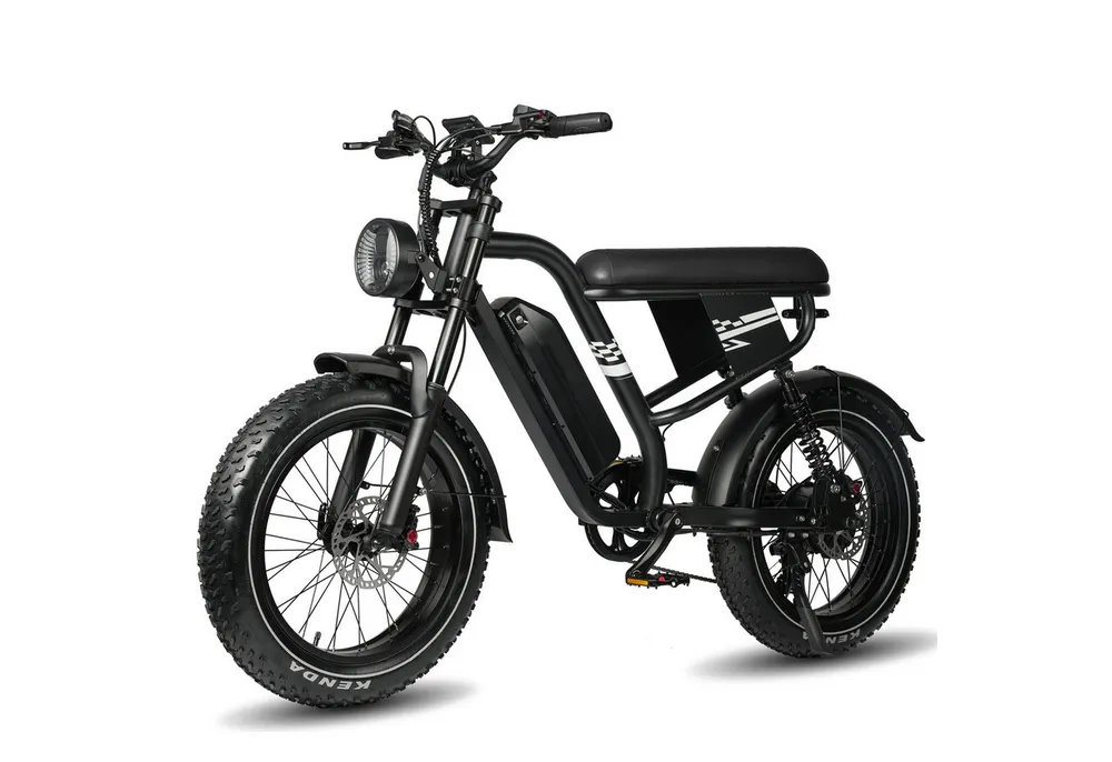 Vankel E-Bike Cityrad MX10 E-Fahrrad Damen u. Herren 648WH Pedelec, 48V 100 km Reichweite, Heckmotor, 648 Wh