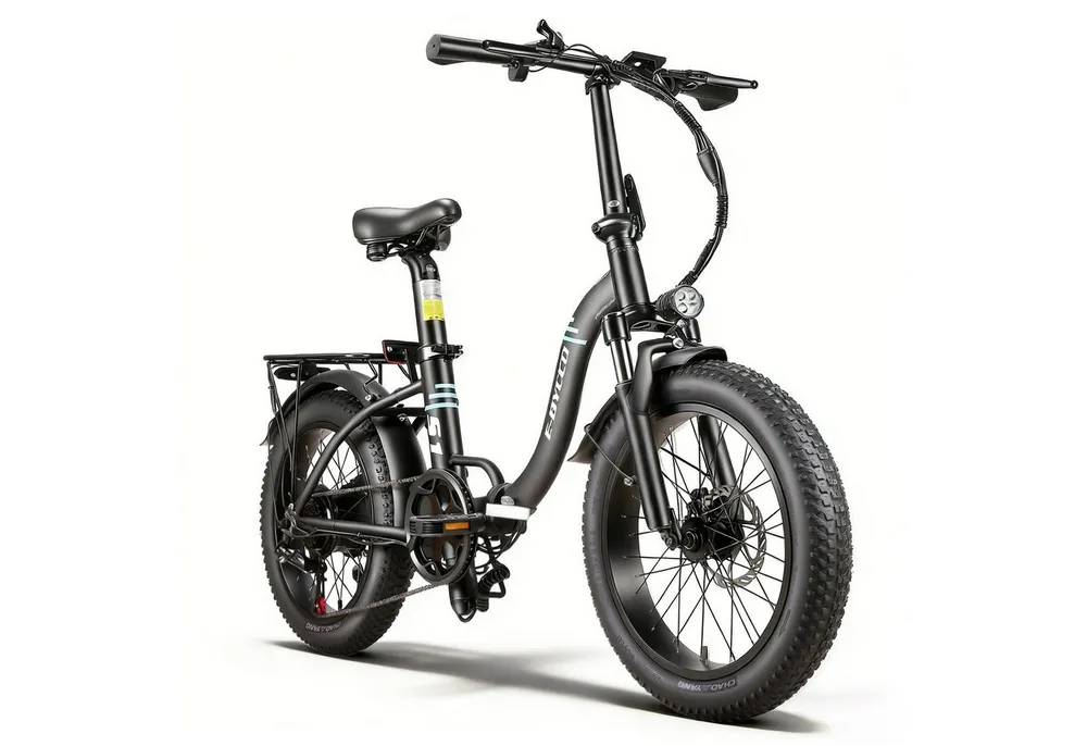 Vankel E-Bike Cityrad S1 E-Fahrrad 374WH Pedelec, Damen u. Herren 36V 10,4AH Max.60 km, Kettenschaltung, Heckmotor, 374 Wh, (Beleuchtungsset mit Batterieladegerät, Batterieschlüssel, Werkzeug), Faltbares E-Bikes mit Shimano-Schaltung, Farbdisplay & Gepäckträger