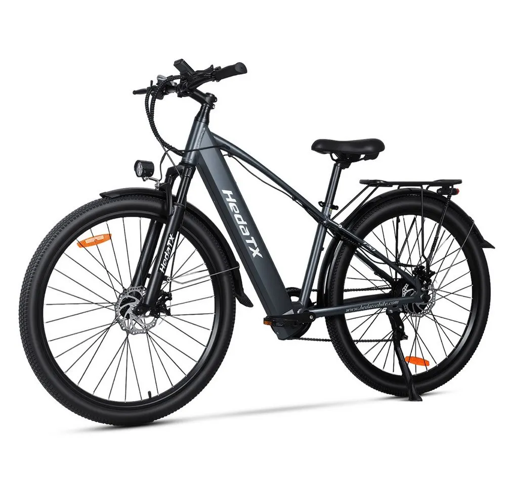 Vankel E-Bike Cityrad TX E-Fahrrad 624WH Damen u. Herren Pedelec, 48V 13AH 100 km, Kettenschaltung, Heckmotor, 634 Wh, (Beleuchtungsset mit Batterieladegerät, Batterieschlüssel, Werkzeug), E-Bikes 250W, 48V 13Ah, 100km Reichweite, 7-Gang, 29"