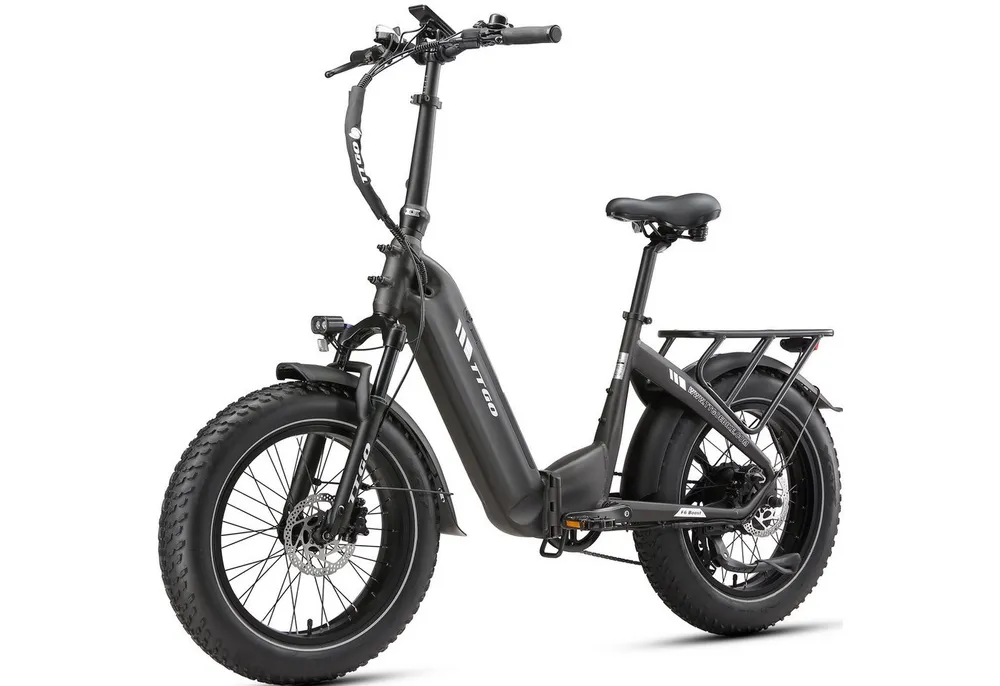 Vankel E-Bike Klapprad 20x4 Zoll, 70Nm, 860Wh, 140km, Drehmomentsensor, max. 150kg, 7 Gang SHIMANO, Kettenschaltung, Heckmotor, 870 Wh, (klappbar, LCD-Farbdisplay, hydraulische Scheibenbremsen), faltbar, Federgabel mit Lockout, Elektrofahrrad, Pedelec