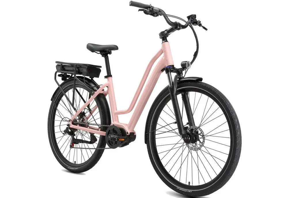 Vankel E-Bike Mittelmotor 28 Zoll Cityrad E-Fahrrad Damen u. Herren Pedelec 460Wh, Kettenschaltung, Mittelmotor, 460,8 Wh, (Beleuchtungsset mit Batterieladegerät, Batterieschlüssel, Werkzeug), Pendler mit Drehmomentsensor, Shimano 7-Gang & Lockout-Federgabel