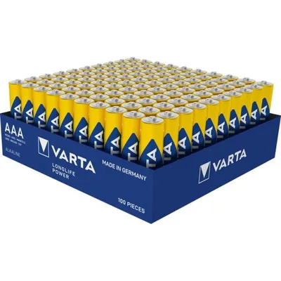AAA Batterie VARTA Longlife Power 1,5V Pack 100 Stück
