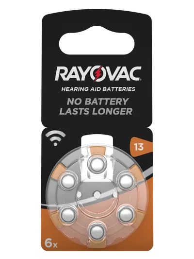 Hörgerätebatterie Typ 13, 6er Pack
