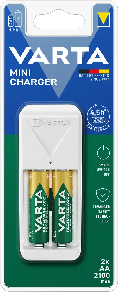Ladegerät Mini Charger 2x AA 56706 2100mAh
