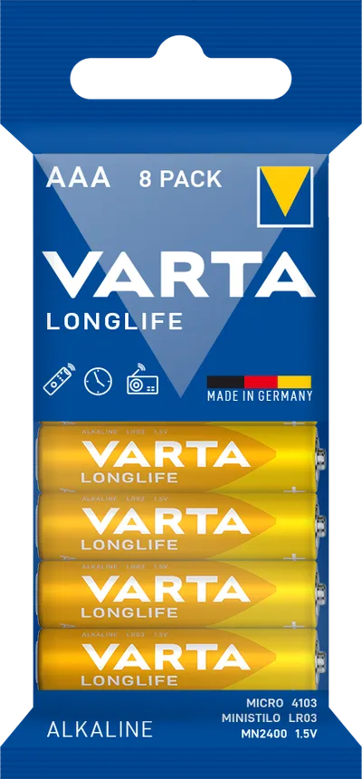 LONGLIFE AAA, 8er Folie Batterie