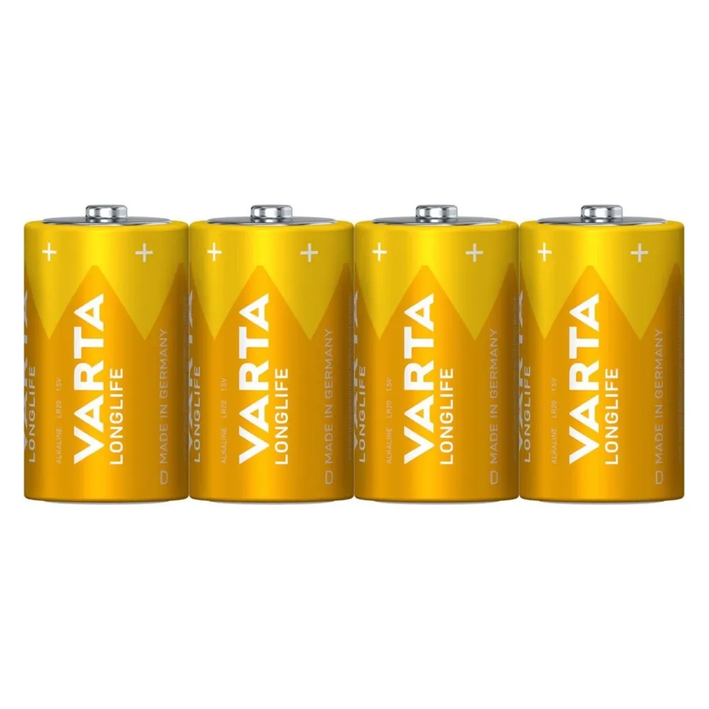 LONGLIFE D, 4er Folie Batterie