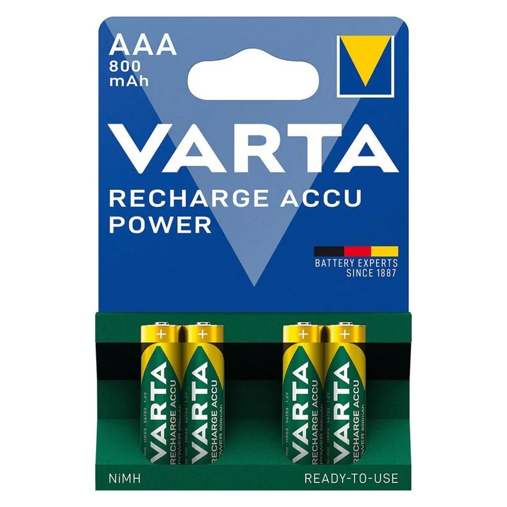 RECHARGE ACCU Power AAA, 4er Stück Akku