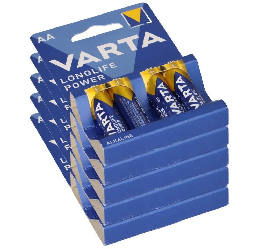 VARTA 20x Varta 4906 Longlife Power AA im 4er Blister Mignon Batterie