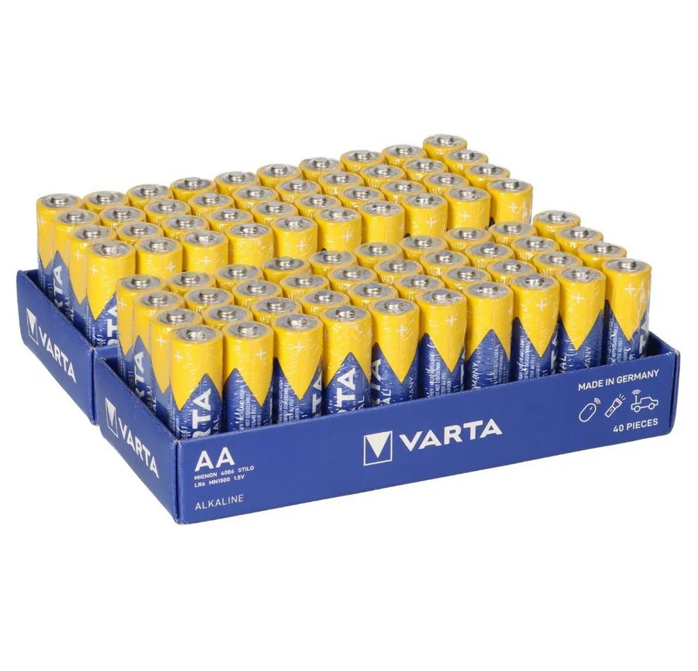 VARTA 80x Varta 4006 Industrial Mignon Batterie AA Batterie