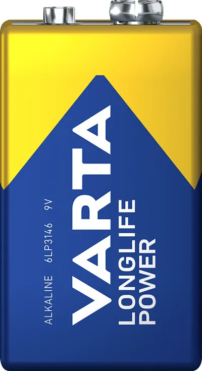 VARTA 9V-Blockbatterie LONGLIFE, Power, 1St.