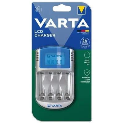 VARTA Batterieladegerät 4x AA/AAA NiMH Silber