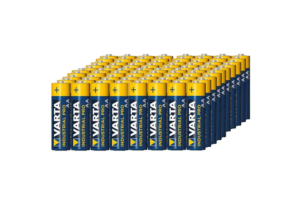 VARTA Industrial LR6 / AA-Alkalibatterien Batterie, (80 St), Mindestkapazität: 3000 mAh