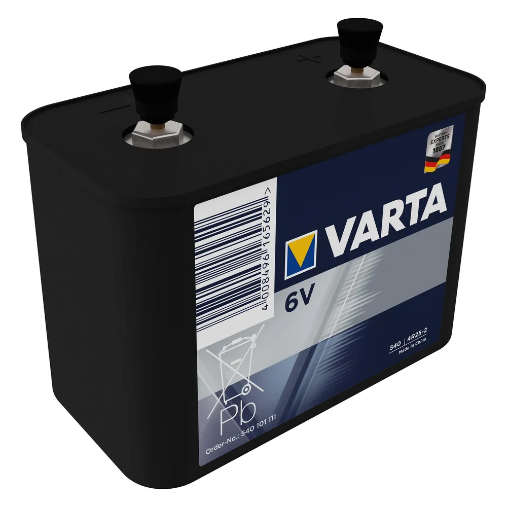 VARTA Laternenbatterie 4R25-2, 6 V-/19 Ah
