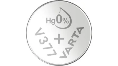 VARTA Silberoxid-Knopfzelle V377/SR66, 1,55 V, 21 mAh