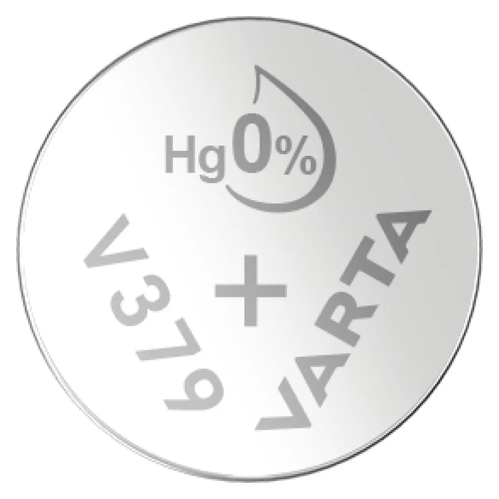 VARTA Silberoxid-Knopfzelle V379/SR63, 1,55 V, 14 mAh