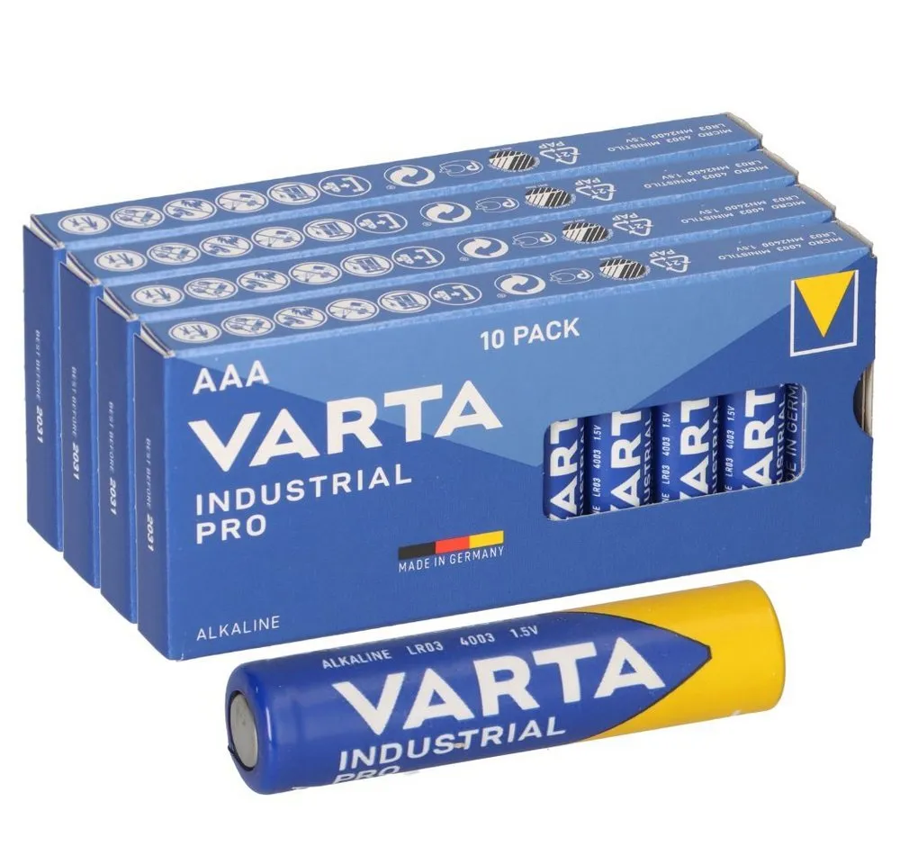 VARTA Varta 4003 Industrial AAA LR03 Micro Batterie 40 Stück Batterie