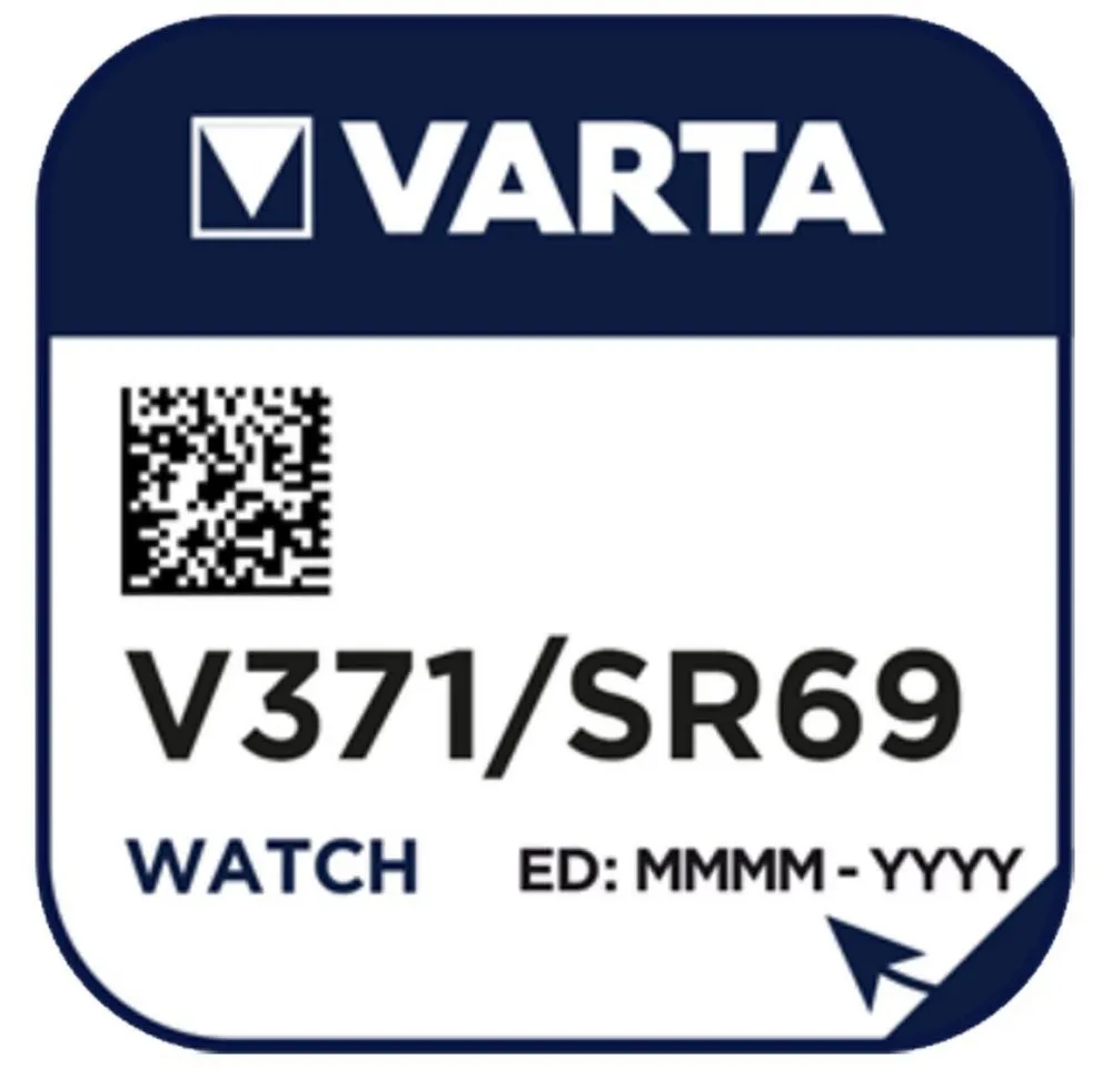 VARTA Varta Uhrenbatterie V371 Batterie, (1,6 Volt V)