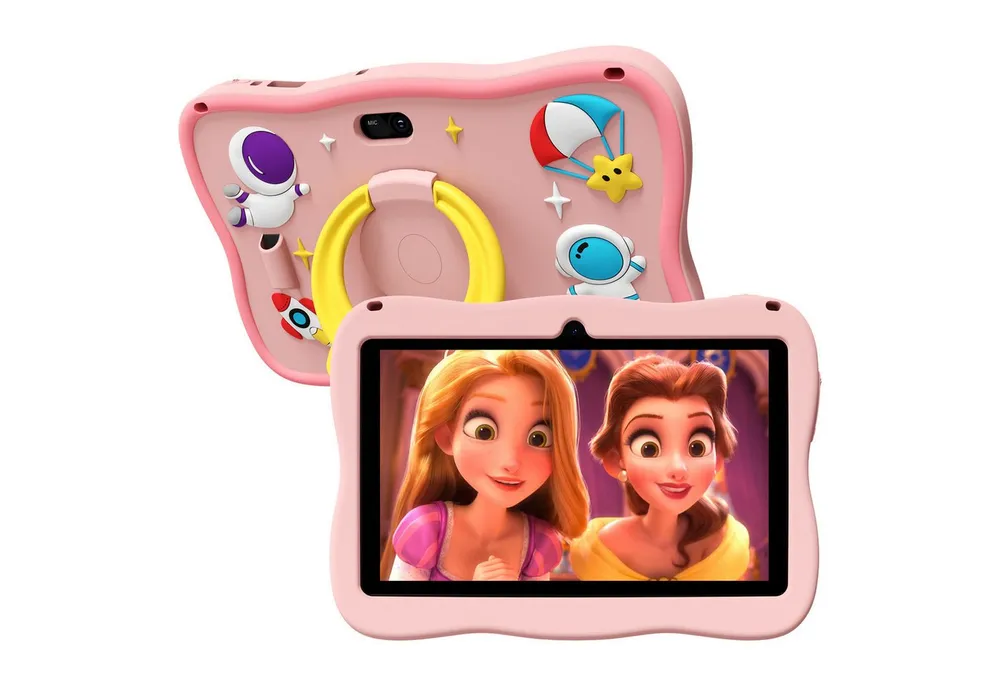 VASOUN 7 Zoll mit Robuster Hülle, WiFi Bluetooth IPS HD Kinder Android Tablet Tablet (32 GB, WiFi, Dual-Kamera, Kindersicherung, Augenschonendes IPS)