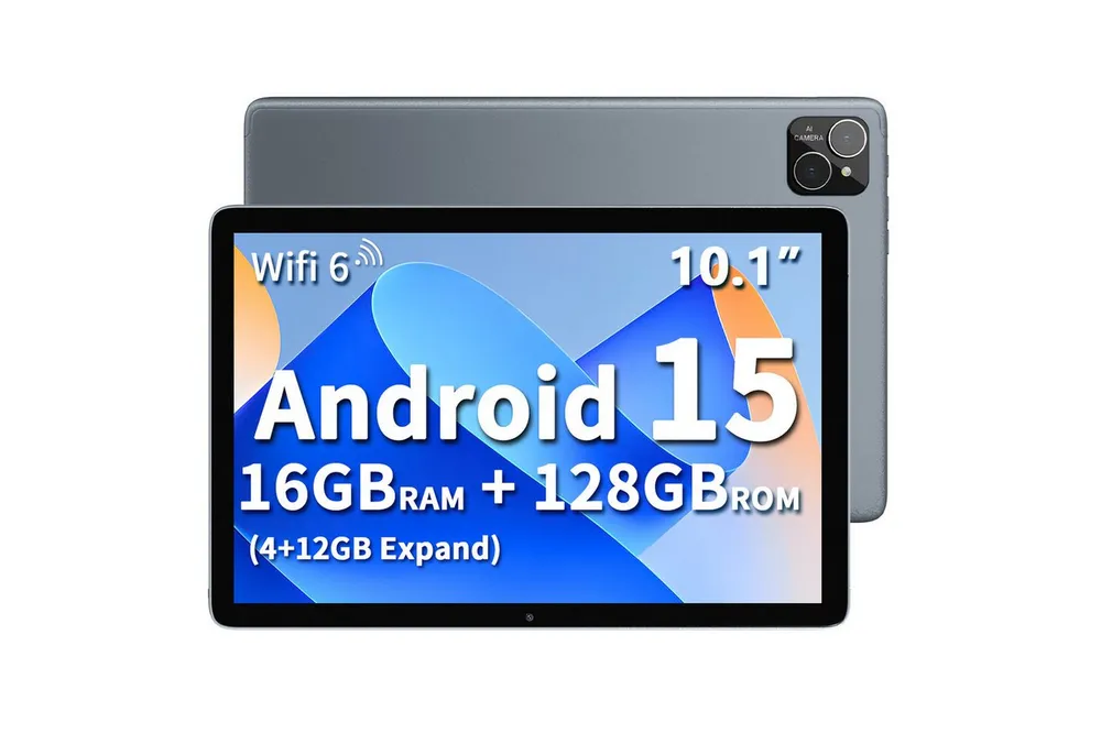 VASOUN TAB11 Tablet 10 Zoll,Android Tablet,128GB ROM,5G WiFi Tablet Tablet (10.1 Zoll Tablet", 128 GB, Android 15, (8000 mAh,128GB ROM, 2MP+8MP, 1280*800 HD)