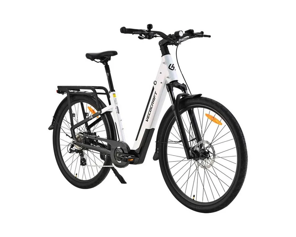 VECOCRAFT E-Bike Cityrad EOS ebike damen 28 zoll 25 km/h, 8 Gang Shimano, Heckmotor, 468 Wh