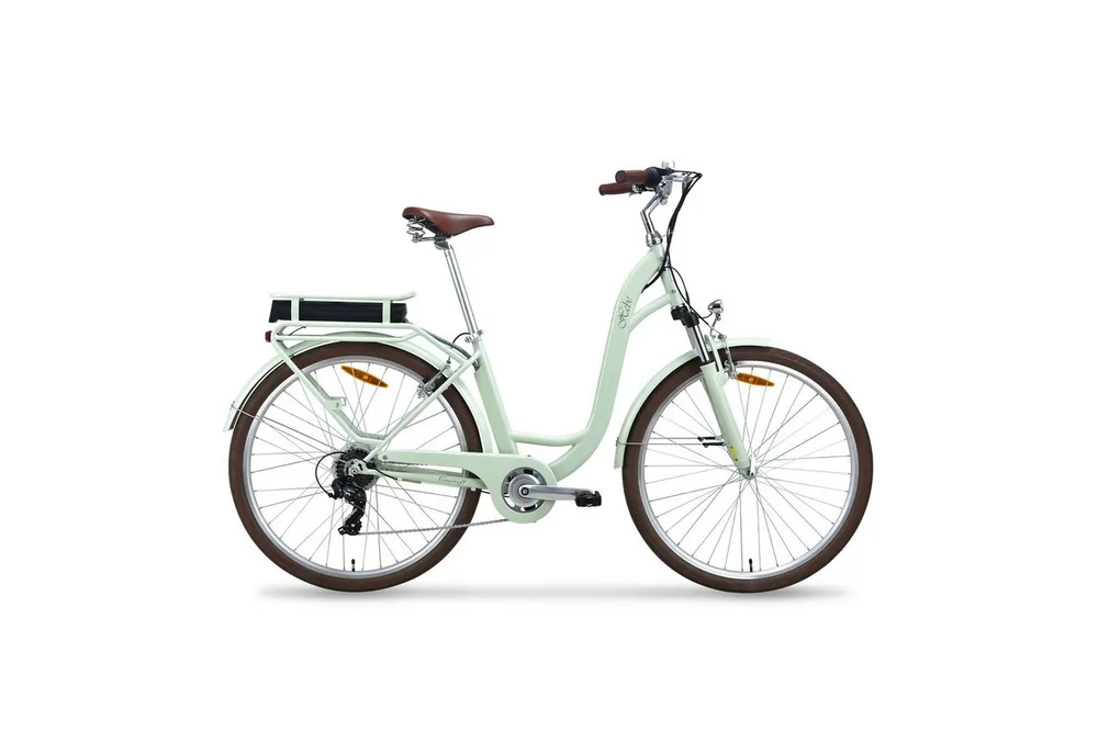 VECOCRAFT E-Bike Cityrad HEBE elektrofahrrad citybike ebike damen 28 zoll, 7 Gang Shimano, Kettenschaltung, Heckmotor, 360 Wh