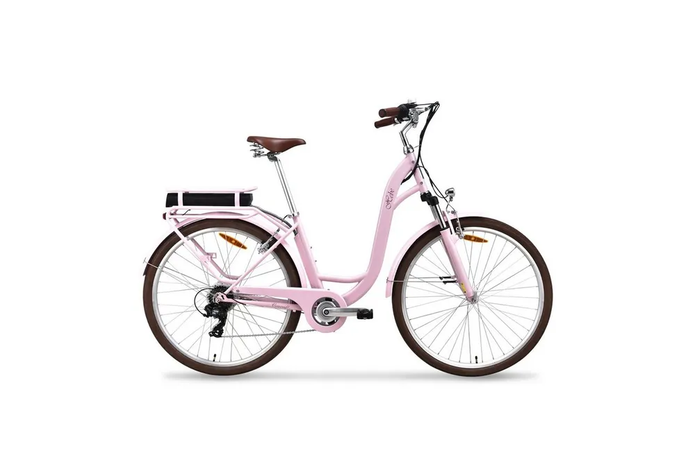 VECOCRAFT E-Bike Cityrad HEBE elektrofahrrad citybike ebike damen 28 zoll, 7 Gang Shimano, Kettenschaltung, Heckmotor, 360 Wh