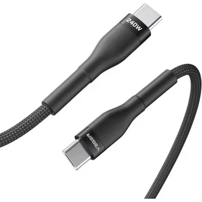 Veger USB-C auf USB-C Kabel 240W PD 1.5m Schwarz