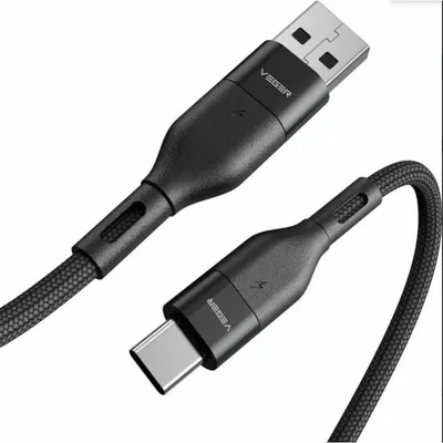 Kabel USB-C auf USB-C VEGER VG-AC03 1,2 m USB 2.0 Schwarz